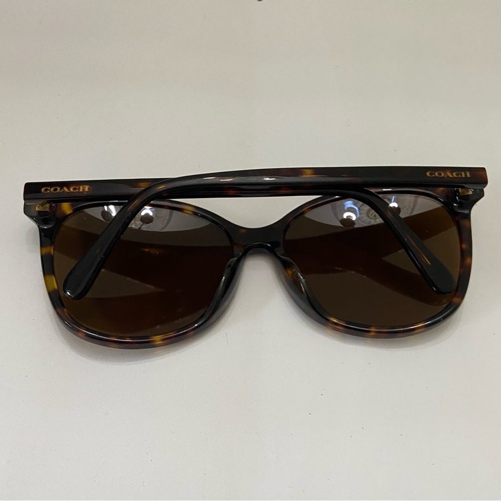 Coach Dark Tortoise Large Sunglasses 512072 57#16 140 3N HC8271U(L1101) - Picture 3 of 16